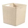 Kosz CURVER Jute Square 17L 28x28x27 cm Kremowy