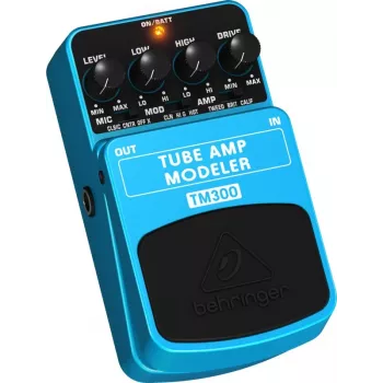 Behringer TM300 Tube Amp Modeler Effects Pedal dla gitary elektrycznej, niebiesko/czarny