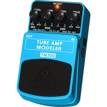 Behringer TM300 Tube Amp Modeler Effects Pedal dla gitary elektrycznej, niebiesko/czarny
