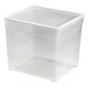 CURVER Pudełko tekstylne z pokrywką 33L Przezroczyste 39,5x34,2x34,3cm