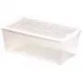 Curver Textile Box 5,7 l przezroczyste pudełko do przechowywania z pokrywką, 34,3 x 19,5 x 12,5 cm