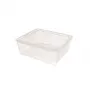 CURVER Pudełko tekstylne z pokrywką, 10L, przezroczyste, 34,2 x 29,7 x 12,5 cm