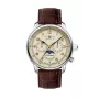 Zeppelin Mediterranee 96365_SET Zegarek automatyczny, 42mm, zielona tarcza sunray, brązowy pasek skórzany i pasek Milanese Mesh