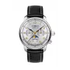 Zeppelin Mediterranee Automatyczny Zegarek 96361 - 42mm Niebieska Tarcza, Niebieski Pasek Skórzany