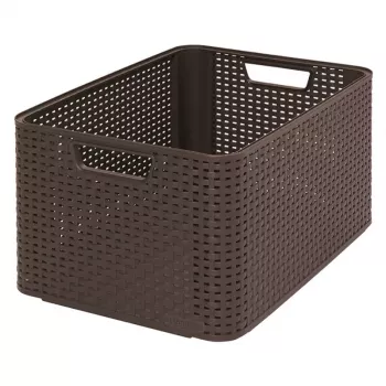 CURVER Box Style L 43,6 x 32,6 x 23 cm Ciemnobrązowe Pudełko do Przechowywania