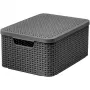 Pudełko do przechowywania Curver Style M z pokrywką, 21,5 l, ciemnoszare, 39,3x29,3x18,7 cm