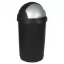 Kosz na śmieci CURVER Bullet 50L czarno-srebrny