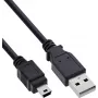 Kabel InLine USB 2.0 Mini, USB-A do Mini-B, czarny, 3m