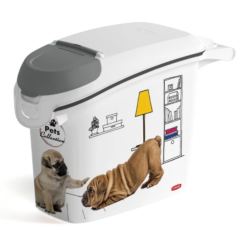 CURVER Pets Life Pojemnik na karmę dla psa 15L Antracytowy