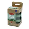 Curver Smart Eco To Go okrągłe pojemniczki na sos 3-częściowy zestaw, 0,08 l każdy, soft green
