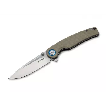 Boker Magnum Shark Knife 01SC007 Nóż składany 440A Steel G-10 Handle Black