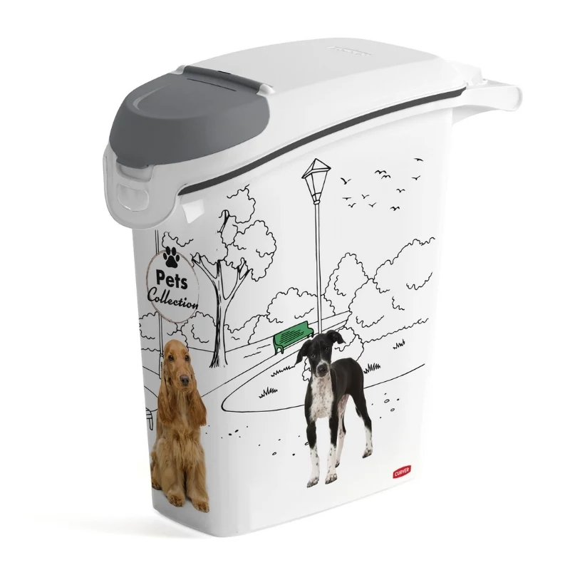 CURVER Pets Life Pojemnik na karmę dla psa 10kg 23L Airtight Plastic