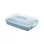 CURVER Smart To Go Prostokątna Kuwerta do Transportu Ciasta 45 x 29,5 x 11,1 cm Niebieska