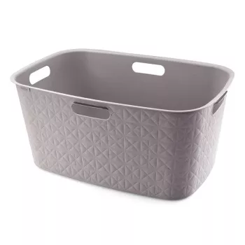 CURVER Softex 45L Kosz na pranie, szary brąz, 57x37x27cm
