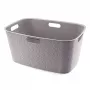 CURVER Softex 45L Kosz na pranie, szary brąz, 57x37x27cm