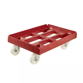 keeeper Wózek do skrzyń i koszy transportowych Rolf 61x41x19 cm Czerwony