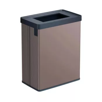 CURVER Prostokątny Metalizowany Kosz na Śmieci Verto Recycle 54L Perłowy Róż