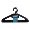 KEEEPER Arvid Plastikowe Wieszaki na Ubrania, Zestaw 10 Sztuk, 40 x 22 x 6,2 cm, Czarne
