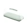 CURVER Smart To Go Prostokątne Pudełko do Transportu Ciasta 35,5 x 15 x 14,2 cm Zielone