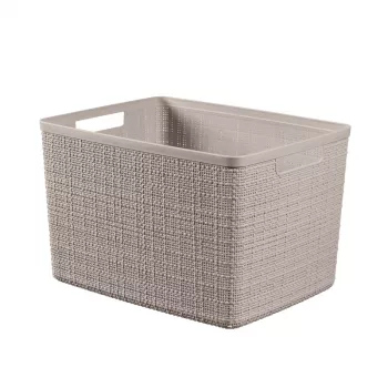 Kosz CURVER Jute L 20L 36x28x23cm Beżowy