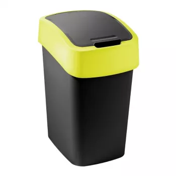 Curver Flip Bin 9L czarno-żółty kosz na śmieci