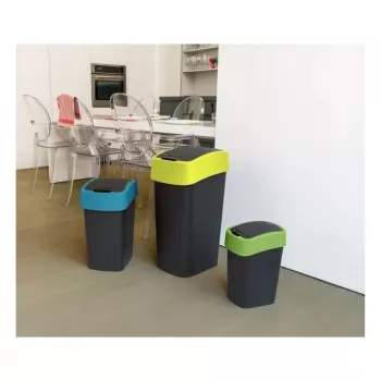 Curver Flip Bin 9L czarno-żółty kosz na śmieci