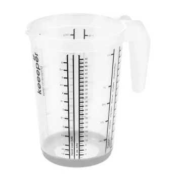 Dzbarek miarowy keeeper z funkcją antypoślizgową 1,5L Massimo Ø13,5x19cm Przezroczysty/Szary