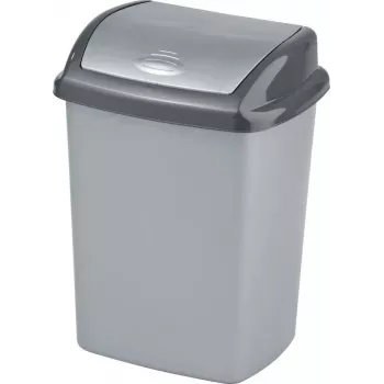 Kosz na śmieci Curver Dominik 25L srebrny