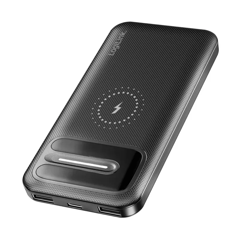 LogiLink PA0343RF Bezprzewodowy Power Bank 10000 mAh Czarny