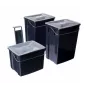 CURVER Biobox zestaw koszy na śmieci 2x10L + 6L szary