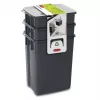 CURVER Biobox zestaw koszy na śmieci 2x10L + 6L szary