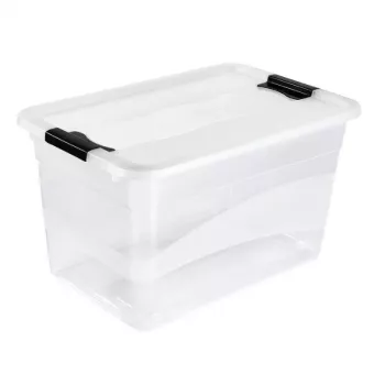 keeeper Crystalbox Cornelia 52L przezroczyste pudełko do przechowywania z zatrzaskową pokrywką