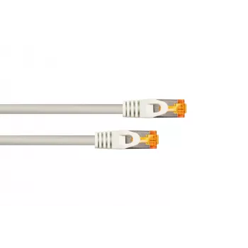 Kabelmeister Cat.7 kabel krosowy S/FTP, powłoka TPE, bezhalogenowy, szary, 0,5m