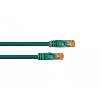 Kabelmeister Cat.7 S/FTP kabel patch RJ45, TPE bezhalogenowy, zielony, 1,5m