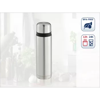 LEIFHEIT Thermos Coco 1.0L stalowy termos próżniowy, srebrny