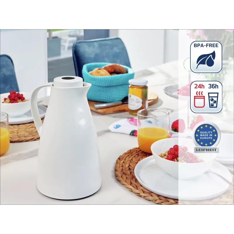 LEIFHEIT Thermos Harmonic White próżniowy termos izolowany, 1 L