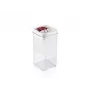 LEIFHEIT Fresh&Easy pojemnik do przechowywania żywności 1,2 L, hermetyczny, bez BPA, przezroczysty z biało-szarą pokrywką