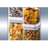 LEIFHEIT Fresh&Easy pojemnik do przechowywania żywności 1,2 L, hermetyczny, bez BPA, przezroczysty z biało-szarą pokrywką
