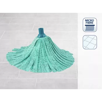 LEIFHEIT Classic Mop Viscose Plus | Wysochłonna mop z pasków wiskozy do twardych podłóg