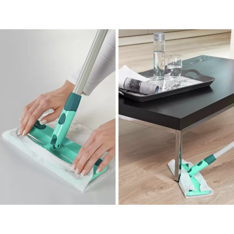 LEIFHEIT Clean & Away S szczotka do podłóg z zestawem uchwytów 26cm