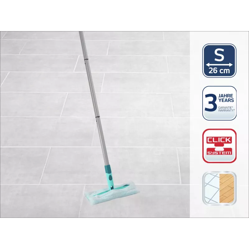 LEIFHEIT Clean & Away S szczotka do podłóg z zestawem uchwytów 26cm