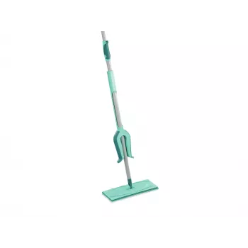 LEIFHEIT Picobello M Micro Duo mop płaski z teleskopowym uchwytem, szerokość czyszczenia 33 cm, zielony/biały