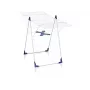 LEIFHEIT Classic 200 Flex Suszarka na Pranie, 20 m Długości Suszenia, Składana Suszarka Wolnostojąca ze Skrzydłami, Biało/Niebieska