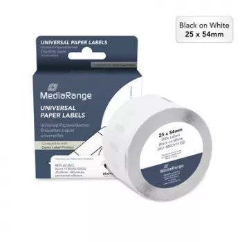 MediaRange Etykiety papierowe do Dymo 11352/S0722520, 25x54mm, 500 etykiet, białe, termiczne bezpośrednie