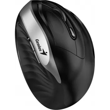 UNITEK Genius Ergo 8250S Bezprzewodowa Mysz Ergonomiczna, 1600 DPI, Czarno-Srebrna