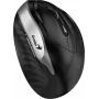UNITEK Genius Ergo 8250S Bezprzewodowa Mysz Ergonomiczna, 1600 DPI, Czarno-Srebrna