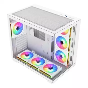 Obudowa komputerowa FSP Fortron M341-WA Mid-Tower ze szkłem hartowanym i 4 wentylatorami ARGB