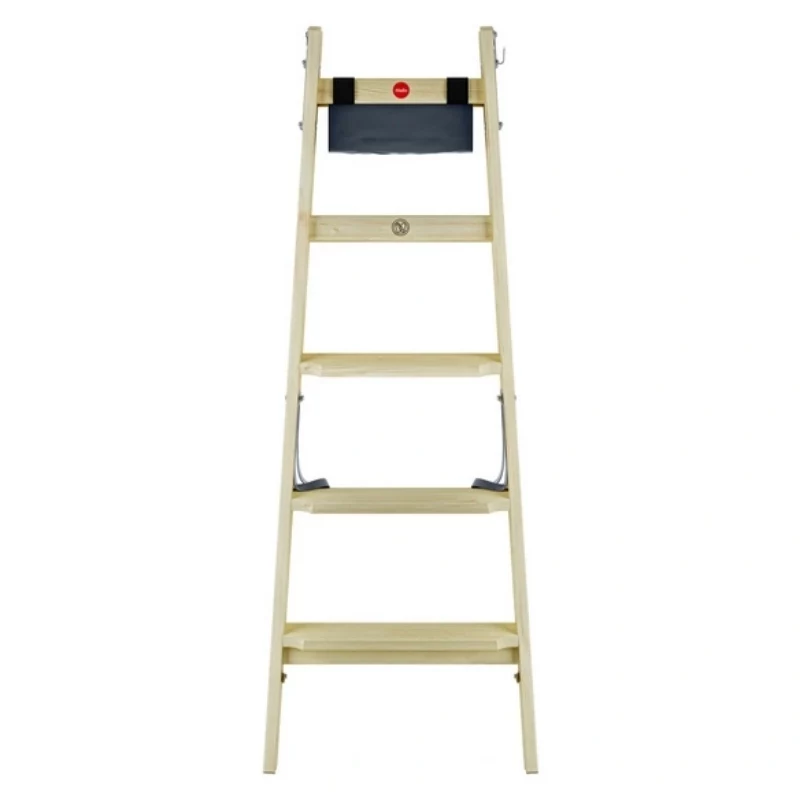 HAILO H77 ComfortLine Dwustronna Drewniana Drabina Schodkowa 2x5 Stopni