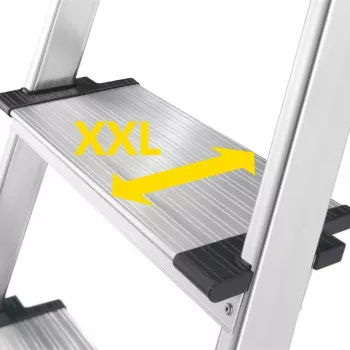 HAILO L85 ComfortLine aluminiowa drabina domowa, 7 stopni, 150 kg, EN 131