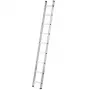 Hailo ProfiStep uno 7109-007 Aluminiowa drabina przystawna, 7 szczebli, maks. wysokość robocza 3,5 m, srebrna